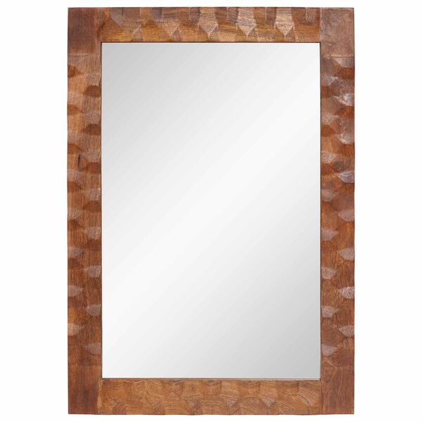 vidaXL Bathroom Mirror Acacia Brown Finish 50 x 70 x 2.5 cm