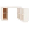 vidaXL Desk White 110x50x75 cm Solid Wood Pine