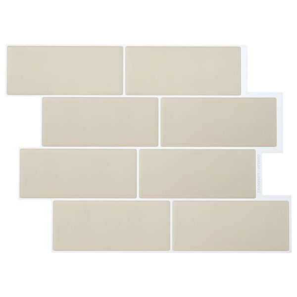vidaXL Decorative Stickers 10 pcs Beige 29.4 x 21.4 cm