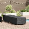 vidaXL Loungers Cover Plain Black 74 x 210 x 40 cm Fabric