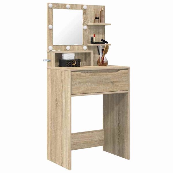 vidaXL Bedroom Dressing Tables Sonoma Oak 80 x 39.6 x 135 cm