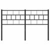 vidaXL Metal Replace Headboard Black 135 cm