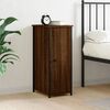 vidaXL Bedside Cabinet Brown Oak 32x42x80 cm Engineered Wood