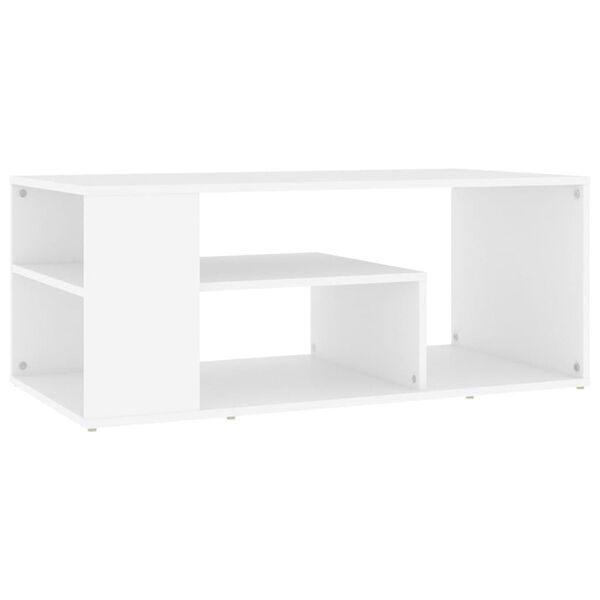 vidaXL Coffee Table White 100x50x40 cm Engineered Wood