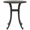 vidaXL Garden Table Bronze &Oslash;48x53 cm Cast Aluminium