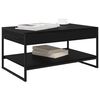 vidaXL Coffee Table Black Oak 80 x 50 x 40 cm Engineered Wood