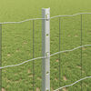 vidaXL Fence with Post Silver 1.2 x 10 m Steel