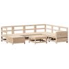 vidaXL 8 Piece Garden Sofa Set Solid Wood Pine