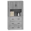 vidaXL Highboard Grey Sonoma Engineered Wood