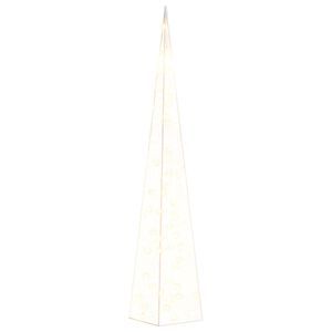 vidaXL Acrylic Decorative LED Light Cone Warm White 90 cm