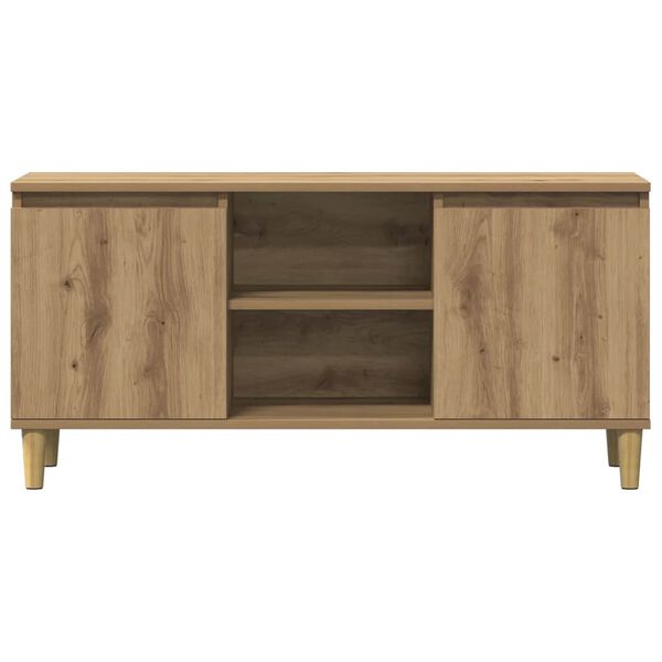vidaXL TV Cabinet Artisan Oak 102x35x50 cm Engineered Wood