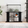 vidaXL Aquarium Stand Black Oak 100x40x60 cm Engineered Wood