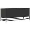vidaXL TV Cabinet Black 100x34.5x40 cm Engineered Wood and Metal