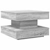 vidaXL Coffee Table 360-Degree Rotatable Grey Sonoma 50x50x34.5 cm
