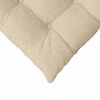 vidaXL Seat Cushions 2 pcs Cream 40 x 40 x 6 cm Fabric