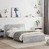 vidaXL Bed Frame without Mattress Concrete Grey 135x190 cm Double