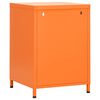 vidaXL Nightstand Orange 35x35x51 cm Steel