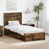 vidaXL Bed Frame with Drawer with Headboard Manual Engineered Wood