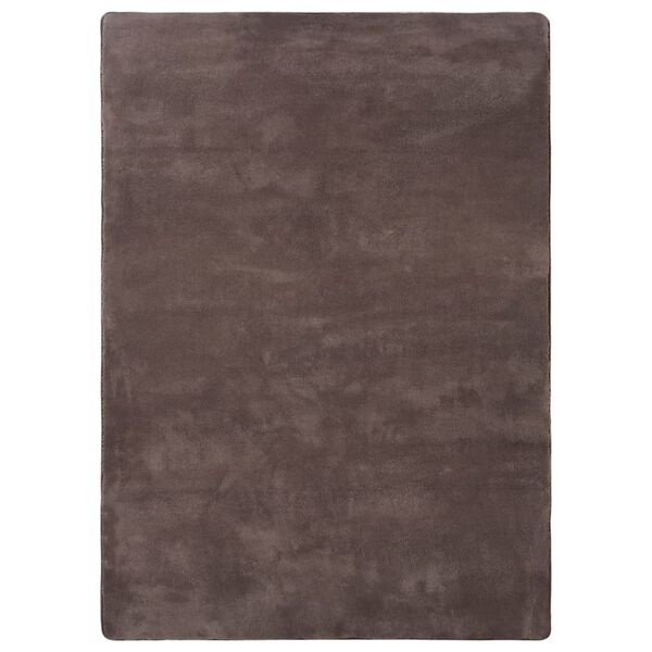vidaXL Teddy Rug Taupe 170x120 cm