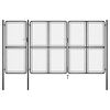 vidaXL Garden Gate Steel 400x150 cm Anthracite