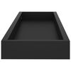 vidaXL Loggia Wall Shelves 4 pcs Black 60x15x4 cm MDF