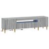vidaXL LED TV Cabinet Grey Sonoma Engineered Wood