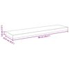 vidaXL Floating Wall Shelves 4 pcs Grey 90x23.5x3.8 cm MDF