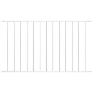vidaXL Fence Panel "Woerden" Powder-coated Steel 163x75 cmWhite