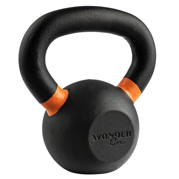 Wonder Core Power Coating Kettlebell 6 kg Black and Orange