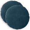 vidaXL Cushion with Pillow HEERLEN 2 pcs Blue Velvet