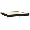 vidaXL Bed Frame without Mattress Black 180x200 cm Super King Super King Fabric