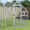 vidaXL Aviary Silver 1.79x10x1.85 m Aluminium