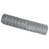 vidaXL Hexagon Fence Silver 0.4 x 100 m Galvanised steel