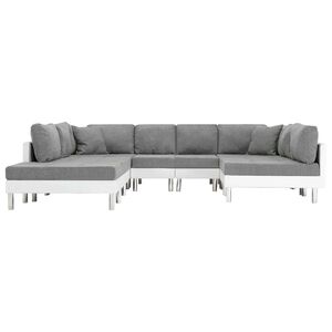 vidaXL Sofa White Artificial Leather