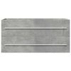 vidaXL Sink Cabinet Concrete Grey 100x38.5x48 cm Engineered Wood