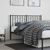 vidaXL Metal Headboard Black 135 cm