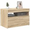 vidaXL TV Cabinet with LED Lights Sonoma Oak 60x35x40 cm