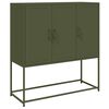 vidaXL Highboard Olive Green 100,5x39x107 cm Steel