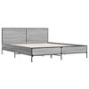 vidaXL Bed Frame without Mattress Grey Sonoma 120x200 cm