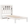 vidaXL Bookcase Bed without Mattress White 75x190cm Solid Wood Pine