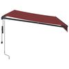 vidaXL Automatic Retractable Awning Burgundy 350x250 cm