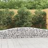 vidaXL Arched Gabion Baskets 5 pcs 400x30x40/60 cm Galvanised Iron