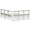 vidaXL Bookcase Bed without Mattress White 140x200cm Solid Wood Pine
