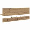 vidaXL Wall-Mounted Coat Rack with Shelf Artisan Oak 90 x 15 x 36 cm