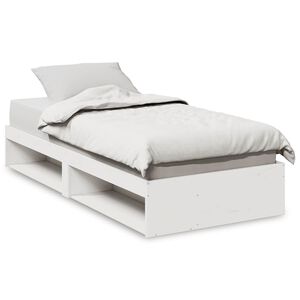 vidaXL Day Bed without Mattress White 75x190 cm Solid Wood Pine
