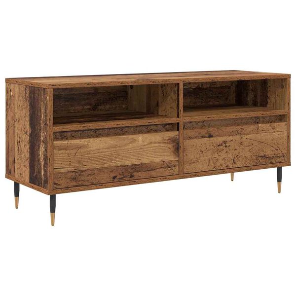 vidaXL TV Cabinet with Drawer Old Wood 100 x 34.5 x 44.5 cm