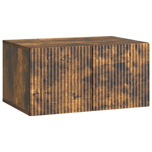 vidaXL Wall-Mounted TV Cabinet 59.5 x 41 x 30 cm Smoked Oak
