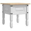 vidaXL End Table Corona White 50 x 50 x50 cm Solid Pine Wood