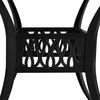 vidaXL 3 Piece Bistro Set Cast Aluminium Black