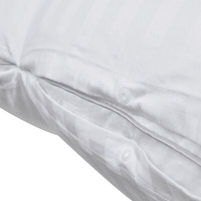 vidaXL Cotton Satin Striped Duvet Cover & 2 Pillowcases 200x220/80x80cm